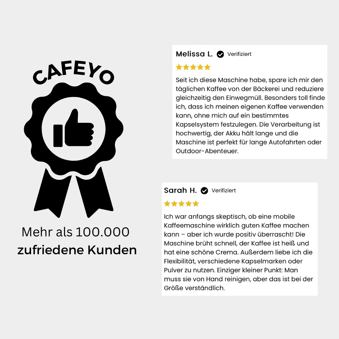 Cafeyo One - Die mobile Kaffemaschine